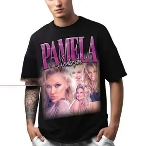 Pamela Anderson Vintage 90S Tribute Tee - Fans Shirt