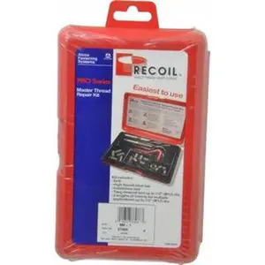 Recoil 36-Piece Thread Repair Kit - Model 37086 with Free-Running and Screw-Locking Functions, 36 Pieces