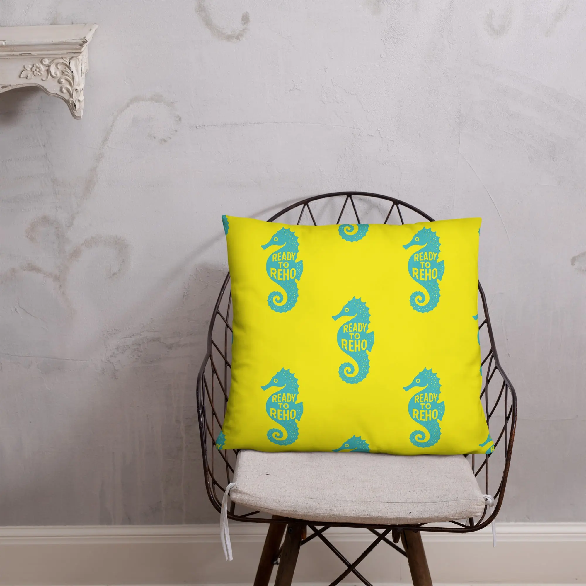 Ready to ReHo™ Seahorse Accent Throw Pillow