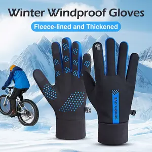 1 Count Winter Windproof Gloves, Thermal Insulation for Cold Weather Everyday Wear,blue&pink