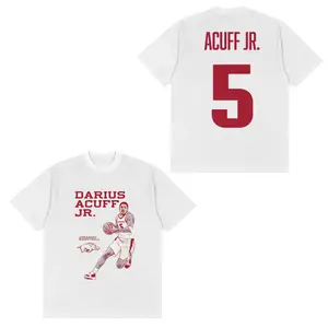 Darius Acuff Jr #5 Basketball T-Shirt – College Hoops Player Graphic Tee, Game Day Shirt Men Tops