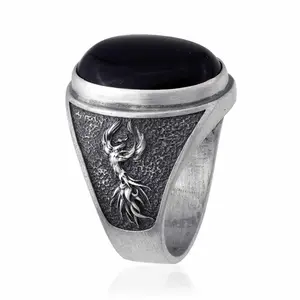 Phoenix Onyx Gemstone Ring