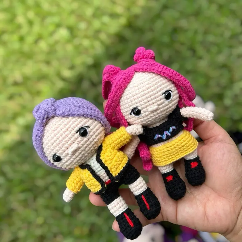 Crochet Cute Girls Keychains