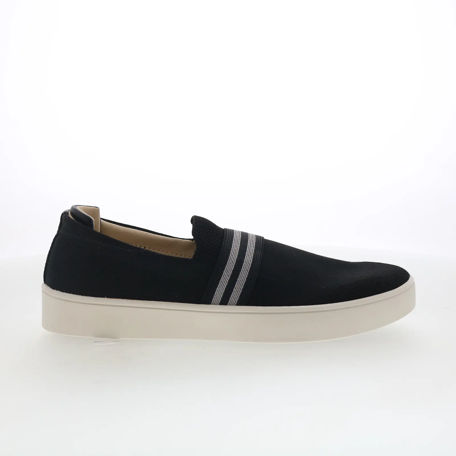 Spenco Marine Slip-On SP1091BLK Womens Black Nubuck Lifestyle Sneakers Shoes