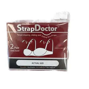 StrapDoctor Bra Strap Holders - 2 Pair, One Size, Non-Adhesive, Reusable, Stops Slipping, Sliding, and Falling Bra Straps