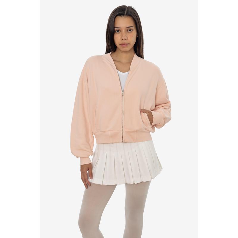 ALP375GD - Alpine Fleece Zip Up Cropped Bomber