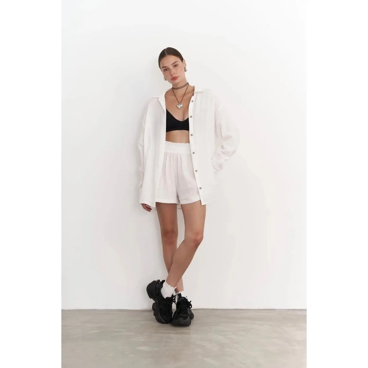 Muslin Shirt Set