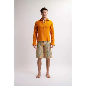 Men's 5 Pockets Wool-knits Shorts