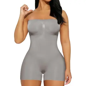 Bodysuit For Plus Size Women Tummy Control Shapewear Seamless Butt Lifter Thigh Slimmer Body Shaper