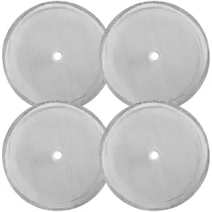 4 Pack French Press Replacement Filter Screen, 4 Inch Stainless Steel Mesh Replacements for 1000 ml / 34 oz / 8 cup French Press