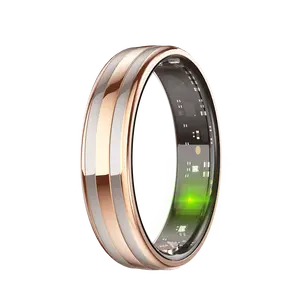 Father’s Day Smart Wearable Ring Heart Rate and Blood Oxygen Monitoring Sleep and Health Tracking Menstrual Cycle Reminders Waterproof Unisex Design Gift for Dad Men and Women