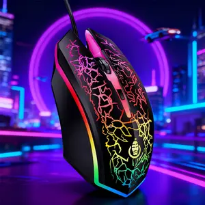 Wired Gaming Mouse, USB, Ergonomic Grip, Compatible with PC/Laptop/ 10 - Plug & Play for PC Gamers,