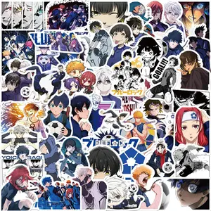 Anime Blue Prison Graffiti Stickers Set, Waterproof DIY Decorations for Guitar Luggage, Universal Flat Design, Perfect Gift Idea, Sticker Decal