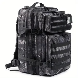 45l Red Military Tactical Backpack for Women Gym Fitness CCW Molle Go Bag Emergency Survival Backpack Medical Canvas Backpack Black Python