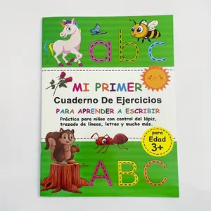 Spanish Alphabet Tracing Workbook, 32 Pages Abc Handwriting Practice, Teacher Recommended Kindergarten Learning Set, Colorful Letters, Visual Learning Tools, Tracing Preschool Books