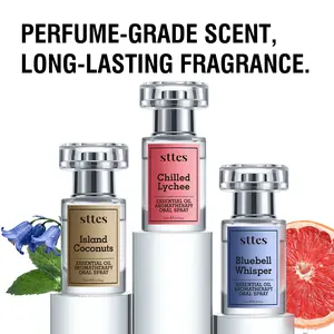 STTES Bluebell Whisper 15ml Essential Oil Dual-Phase Oral Spray - Plant-Powered Fresh Breath Fragrance, Travel Size Pocket Perfume (0% Alcohol)