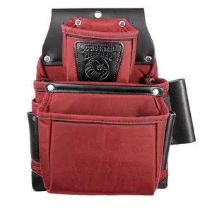 R8060 OxyLights 3 Pouch Fastener Bag Red occidental leather