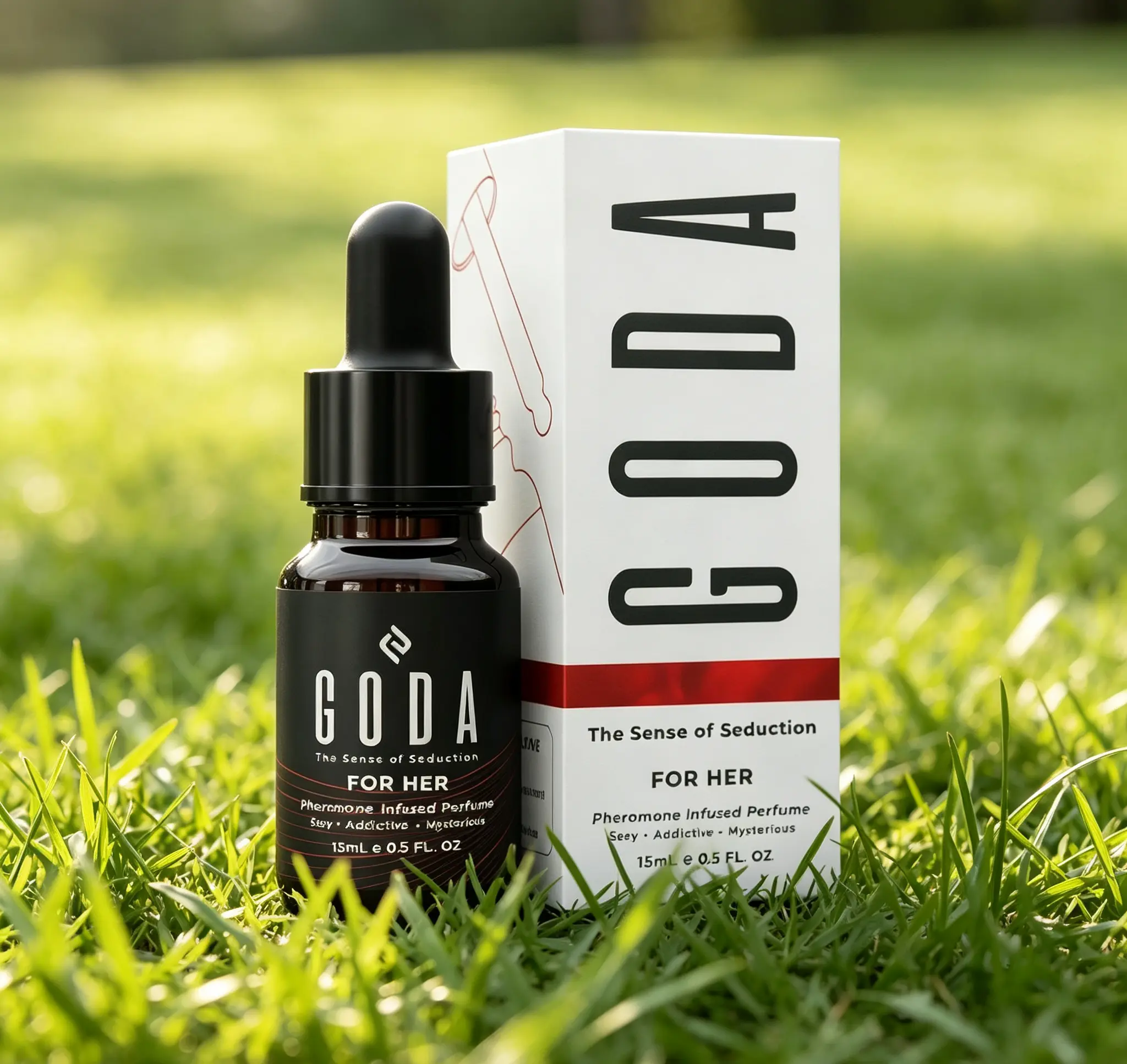GODA Women's Pheromones Perfume, Original Long-Lasting Fragrance with Jasmine & Rose, Vegan, Cruelty-Free, 0.50 fl.oz/15ml