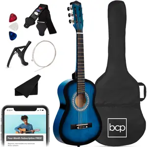 Best Choice Products 38in Beginner Acoustic Guitar Starter Kit w/ Gig Bag, Strap, Extra Strings