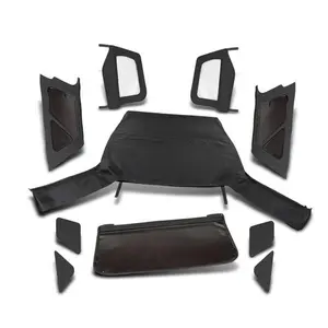 Soft Top w/ Tinted Window Fit For 2007-2009 Jeep Wrangler JK Unlimited 4-Door