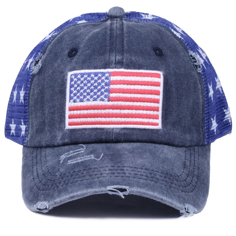Navy blue American flag