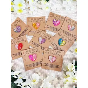 10pcs Mini Encouragement Cards, Personalized Pocket Size Hugs, Emotional Support Gifts for Friends & Family, Mixed Colors Random Design