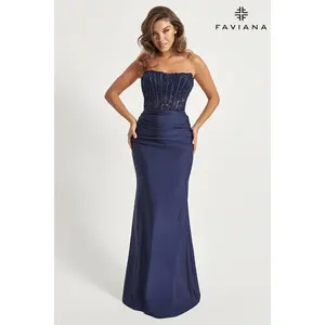 Faviana Corset Bodice Prom Dress 11081