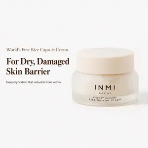 Rice Barrier Cream | 6 Ceramides 8x Hyaluronic Acid | Skin Barrier Repair and Moisture Lock | RiceNA Capsule Moisturizer | INMI Seoul | 40g