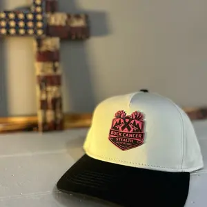 Buck Cancer Stealth Outfitters Trucker Hat - Black Mesh Cap with Logo Patch