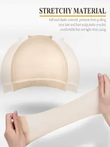 10 Bag (20 Pcs) Wig Cap, Stretchy Nylon Wig Caps for Women, Elastic Medium Nylon Stocking Caps, Secure Your Hair, Lightweight, Breathable