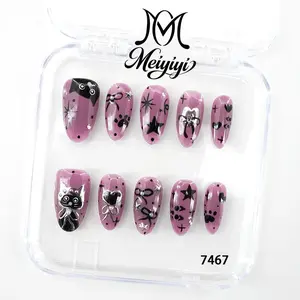 .DP.7467.Cute Cat-Shaped Wearable Nails