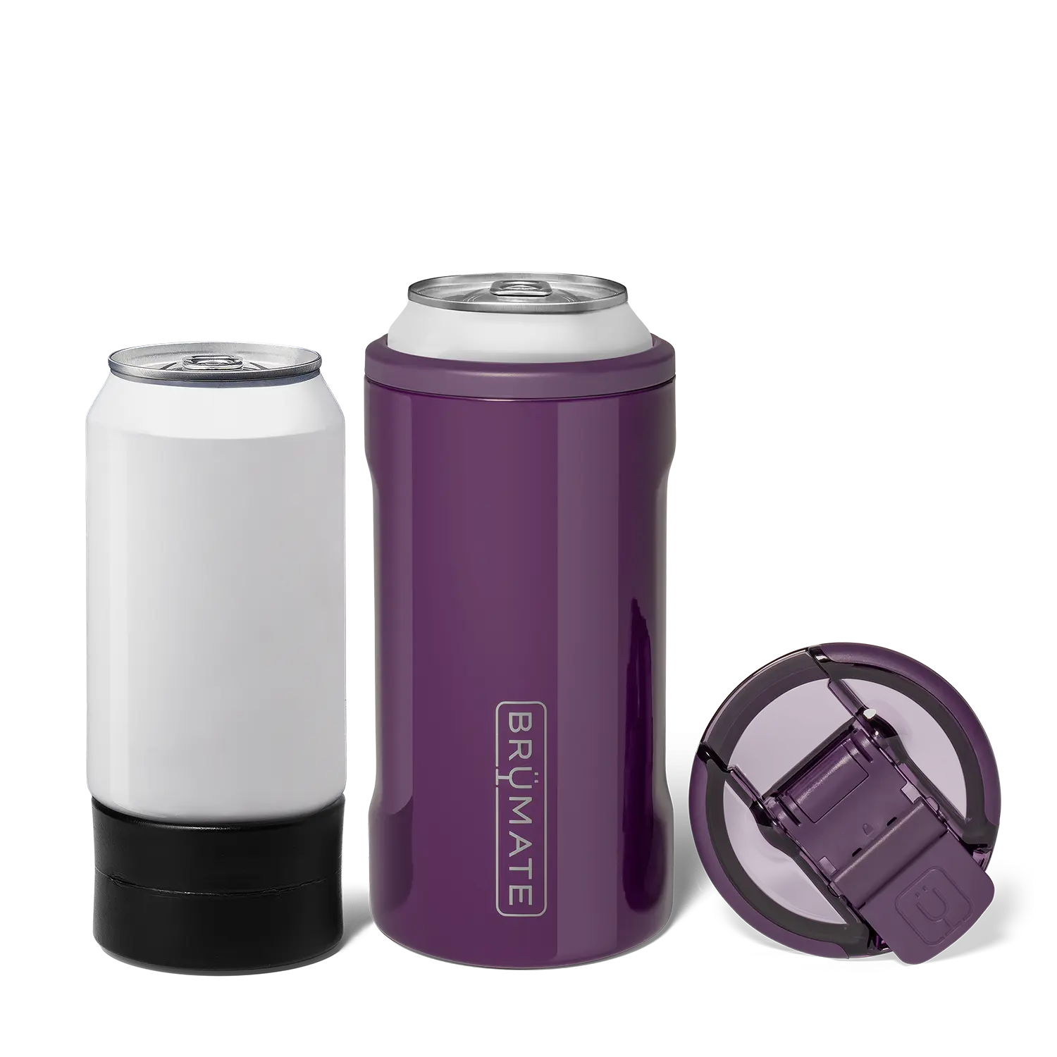 BrüMate Hopsulator Trio 3-in-1 Insulated Can Cooler | 12oz Cans + 16oz Cans + 100% Leakproof Tumbler with Lid
