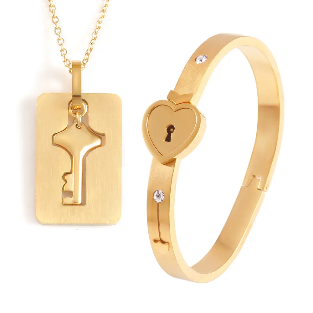 Love Lock Bracelet Set for Couples, Elegant Alloy His & Hers Matching Jewelry with Adjustable Strap, Daily Wear & Birthday Gift