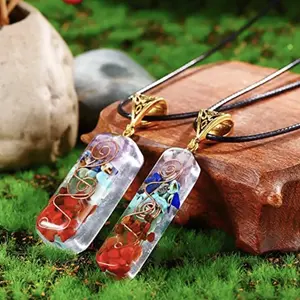 Chakra Energy Pendant Necklace - Orgone Seven