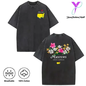 Masters Amen Corner Golf Shirt, Soft Vintage Cotton T-Shirt, Breathable Classic Collar, Casual Menswear, Trendy Sportswear Gift