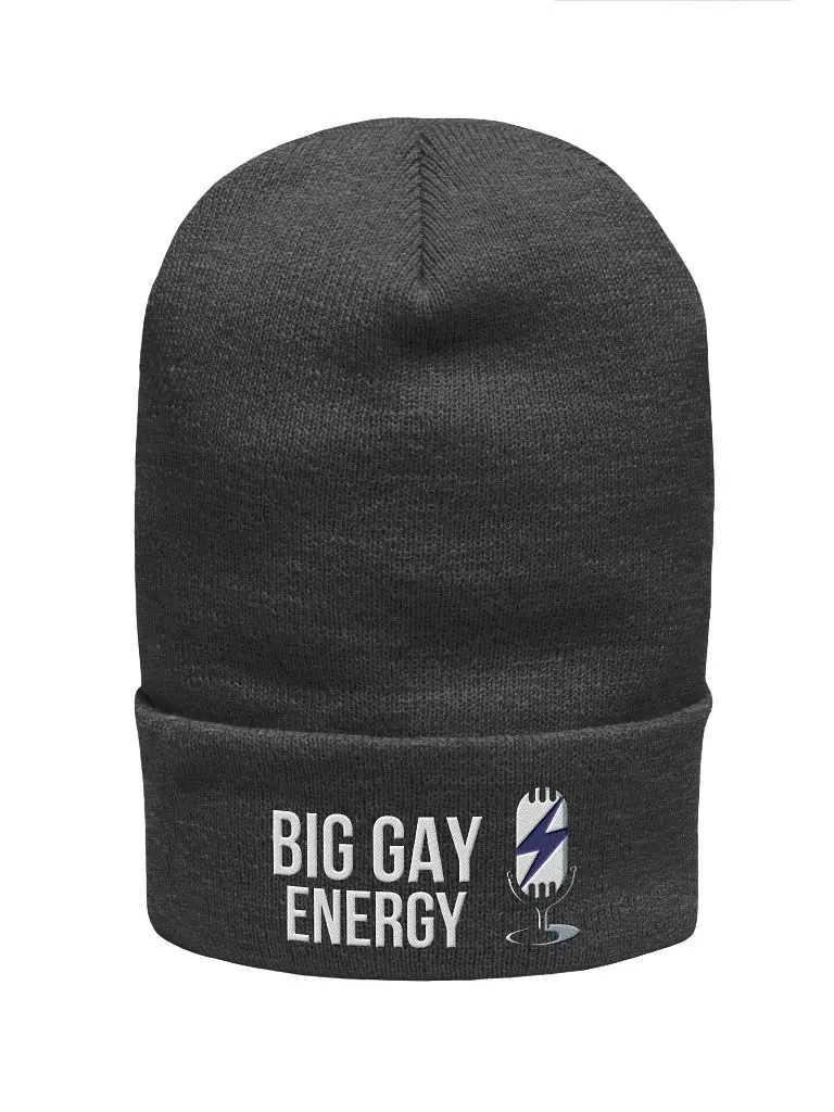 Big Gay Energy Embroidered Beanie