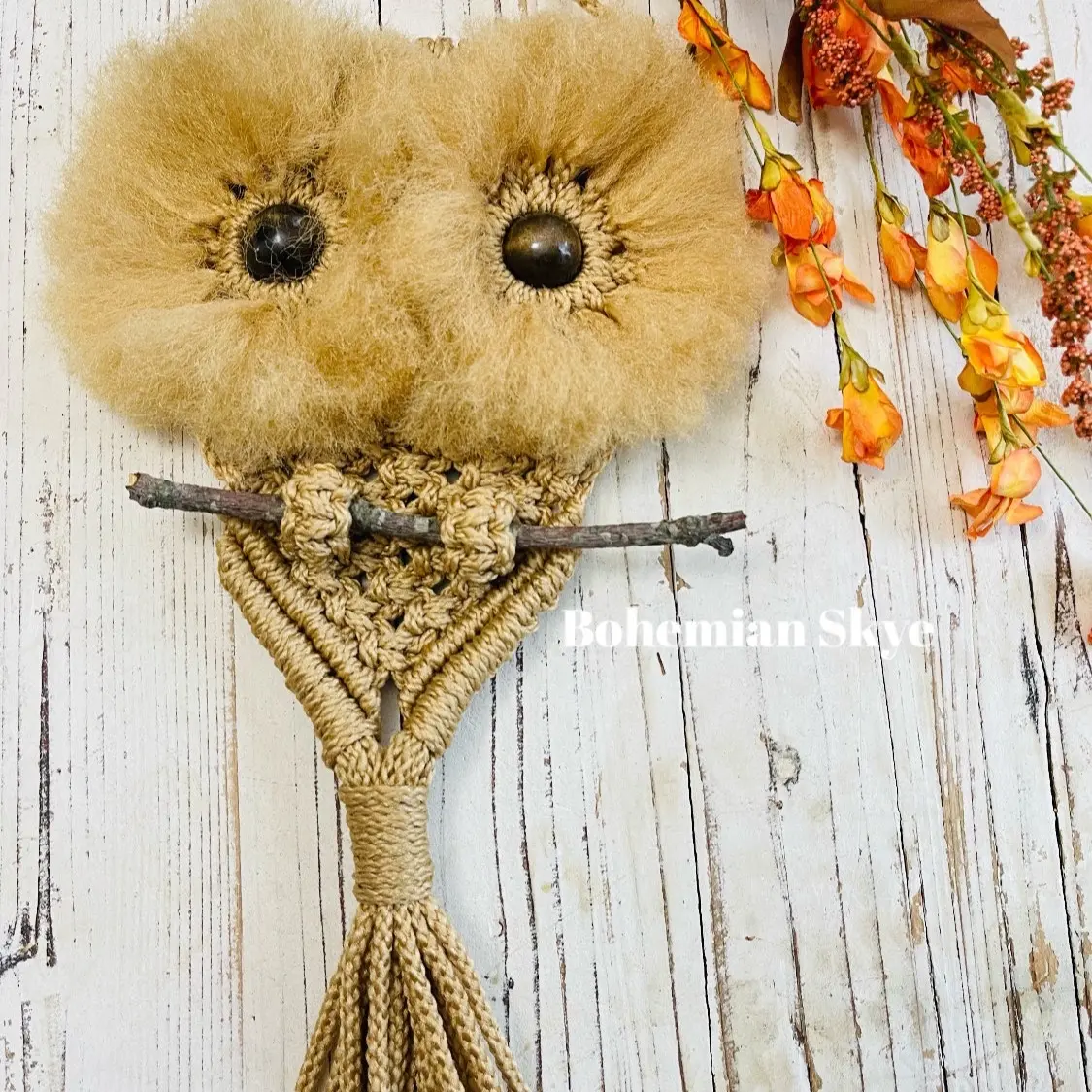Macrame owl vintage inspired gift idea