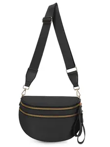 Large Capacity Everyday Crossbody Bags for Women - Fashion Sling Purse Casual Shoulder Bag Fanny Pack Causal Chest Bum Bag Cross Body Purse Versatile Sling Bag Fashionable Shoulder Bag