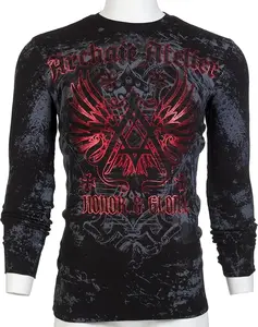 Xtreme Couture Men's Thermal Shirt Achilles Black - DARKER SIDE Biker MMA S-2X