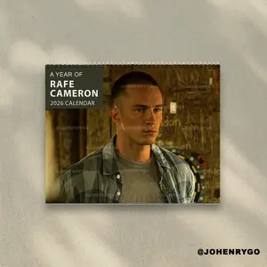 A Year Of Rafe Cameron 2026 Calendar - Drew Starkey, Rafe Cameron in OuterBanks |  Home Decor, Office Decor - Dexter Fan Gift, Unique Holiday Gift