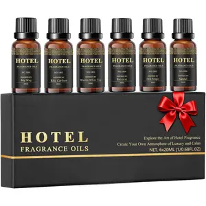 Hotel Diffuser Oil Set - Inspired by My Way, Baccarat, Tea, Santal, 24k, Ritz-Carlton Hotel Scent Oil Set Large Capacity, 20ml - (Pack of 6)