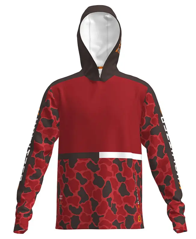 Howitzer Men's Ricochet Graphic Performance Hoodie - Lightweight Long Sleeve Pullover with 4-Way Stretch and UPF Sun Protection, Sweatshirts, Biker, Affordable Fashion, Graphic Print, Tagless Neck, Tops, Fabric, Assorted
