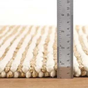 Twiggy Natural Handwoven Wool/Jute Rug 10x14