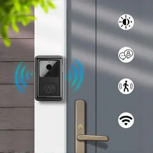 1080P Doorbell Camera Wireless with Chime,Two Way Talk,Voice Change,AI Human Detection,Night Vision,Instant Alert,2.4GHz WiFi,Cloud Storage,Battery Powered,Indoor Outdoor Surveillance,Wireless Video Doorbell,Cameras for Home Security