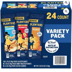 Variety Pack Cashews & Peanuts, 24 pk.