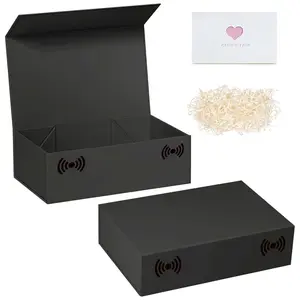 Gift Box 10.7'x7'x2.8', Rigid Collapsible Gift Boxes with Lids for Presents, Bridesmaid Proposal Box, Graduation, Wedding, Birthday Gift Packaging, Gift Wrapping Supplies