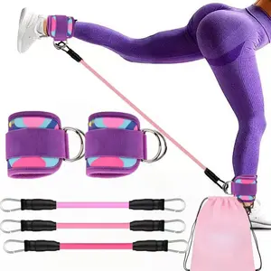 3PCS Ankle Resistance Bands, Ankle Bands for Working Out with Cuffs, Ankle Resistance Band, Glutes Workout Equipment, Butt Exercise Equipment for Women Legs and Glutes
