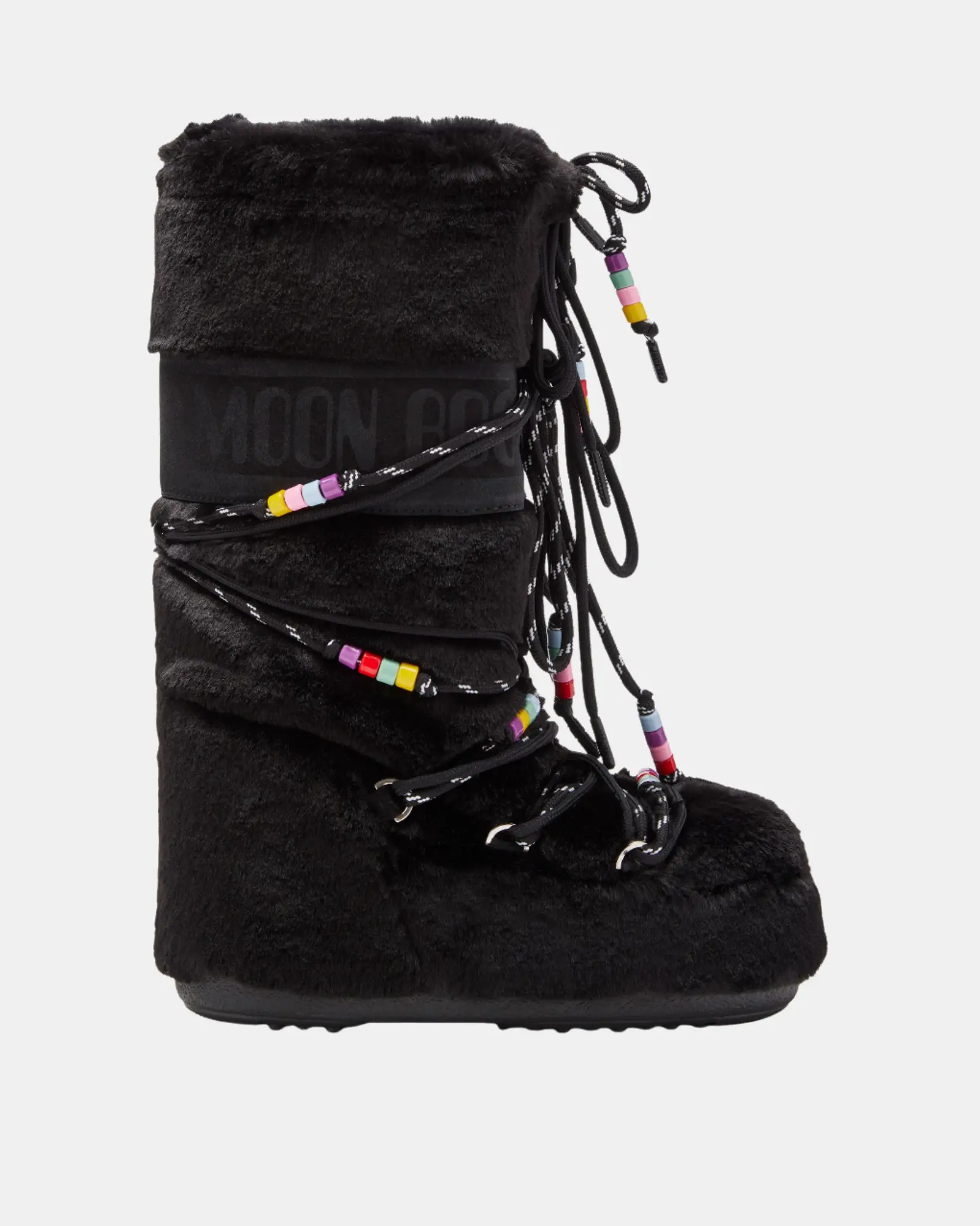Moon Boot Icon Faux Fur Beads - Tall