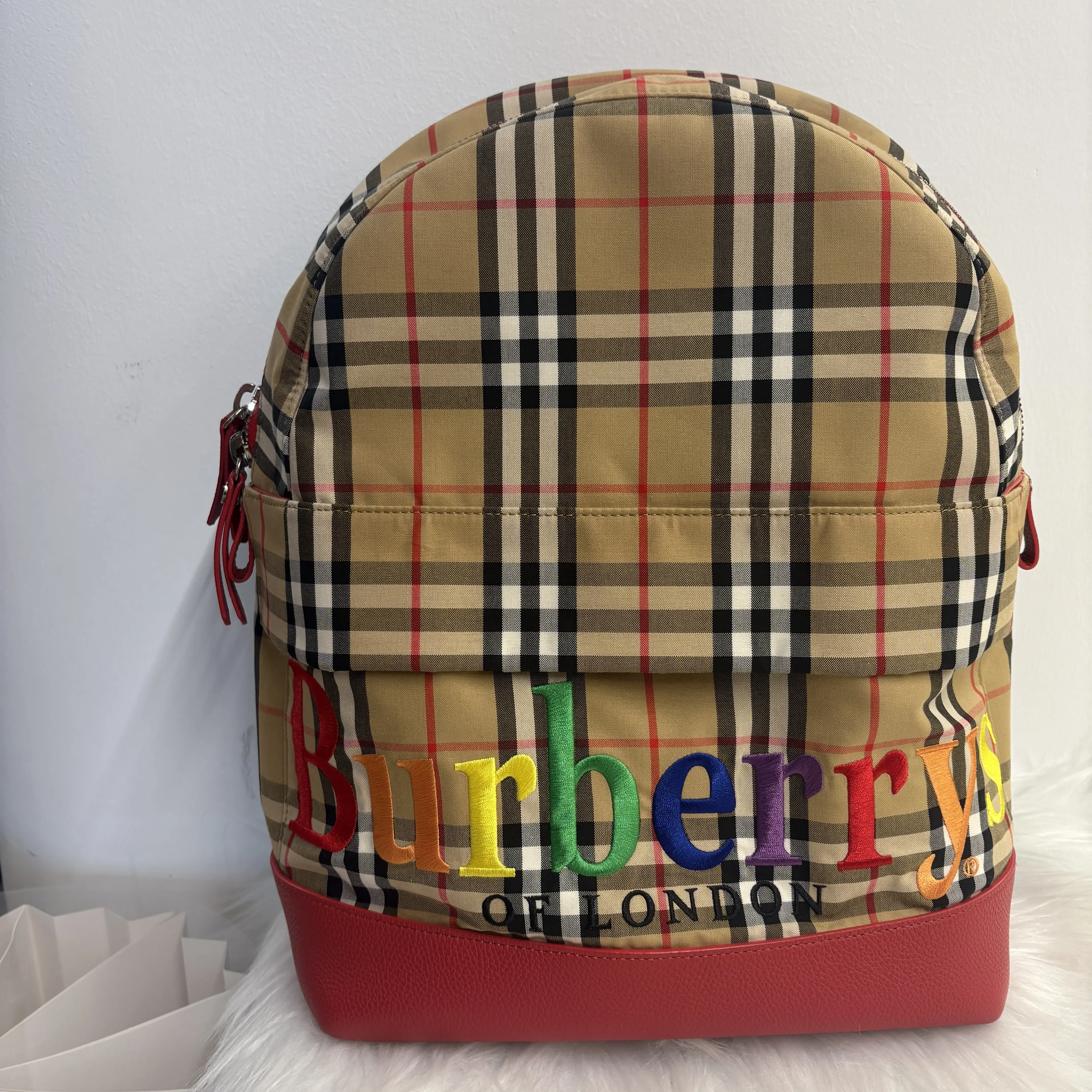 Pre-owned Canvas Backpacks Burberry Backpack Shoulders Bag