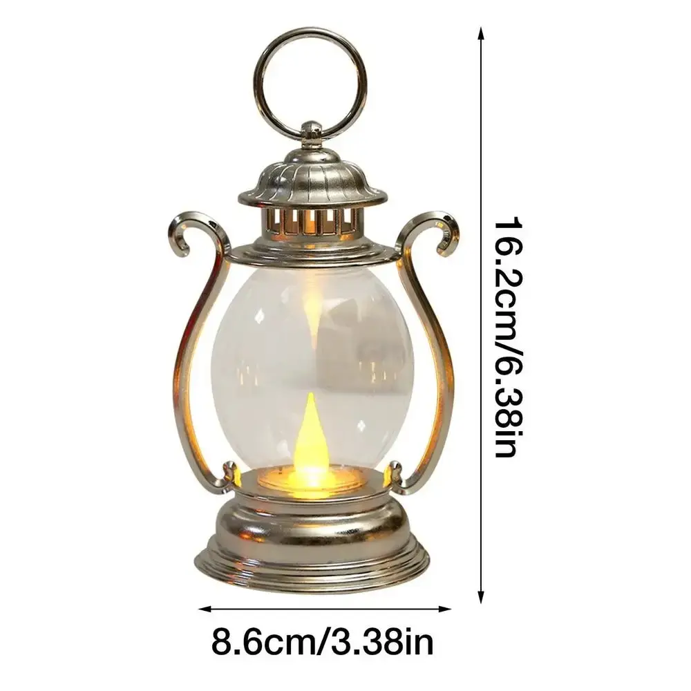 Retro LED Glowing Pony Simulation Candle Lantern, 2026 Christmas Halloween Party Light Lamp, Aesthetic Home Tabletop Decoration Ornament